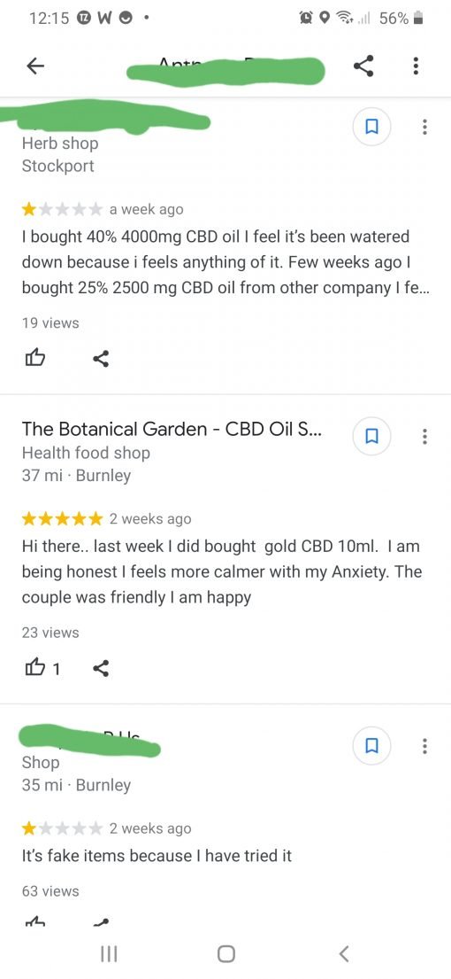 The Botanical Garden CBD Customer Review.