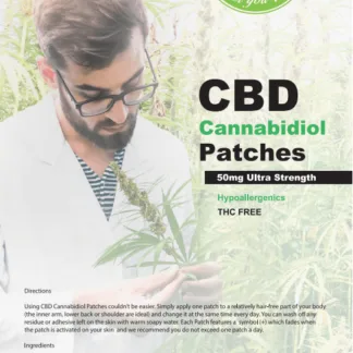 The Botanical Garden 50mg CBD patches.