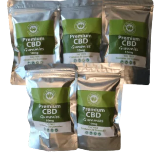 Premium CBD Gummies 5 Pack Offer.