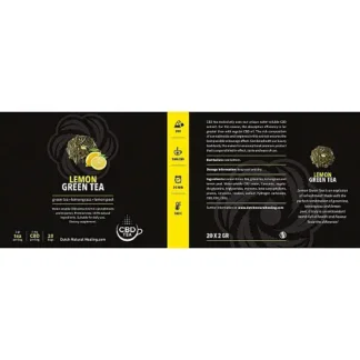CBD Tea Lemon Green Ingredients.