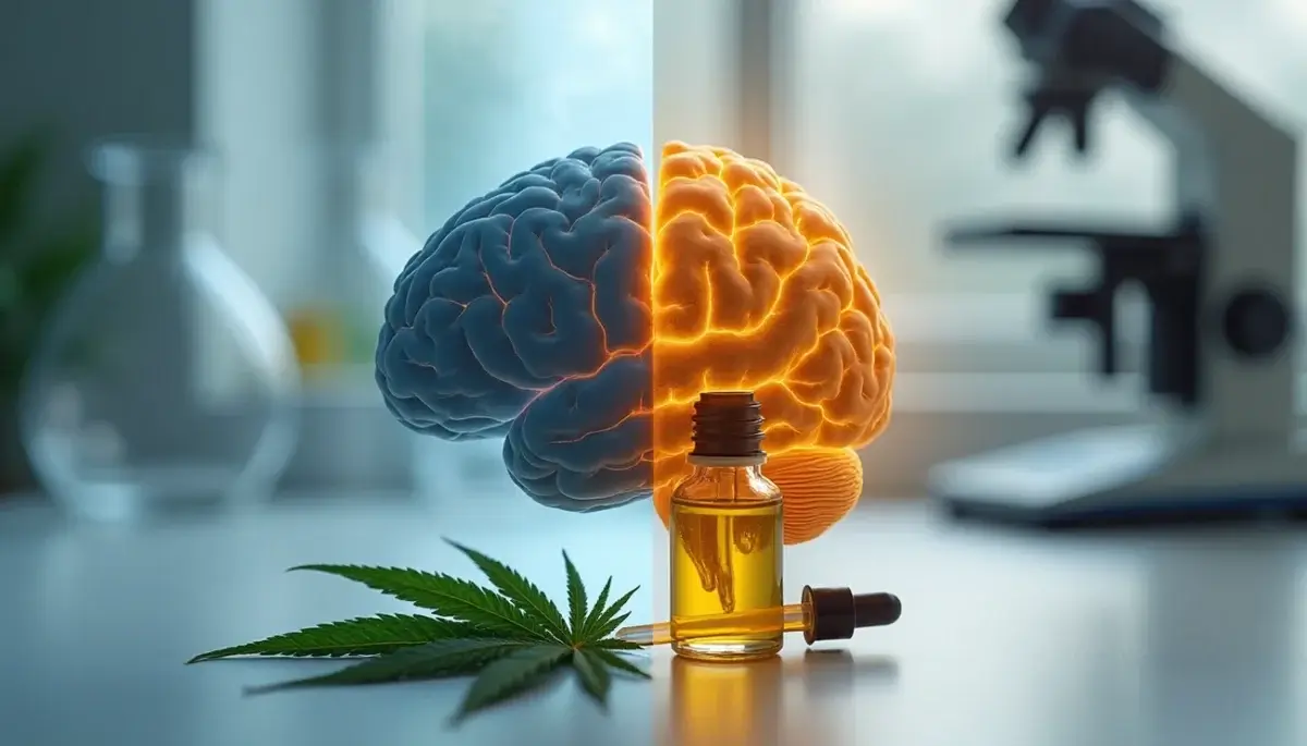 CBD effects on the brain. CBD oil.